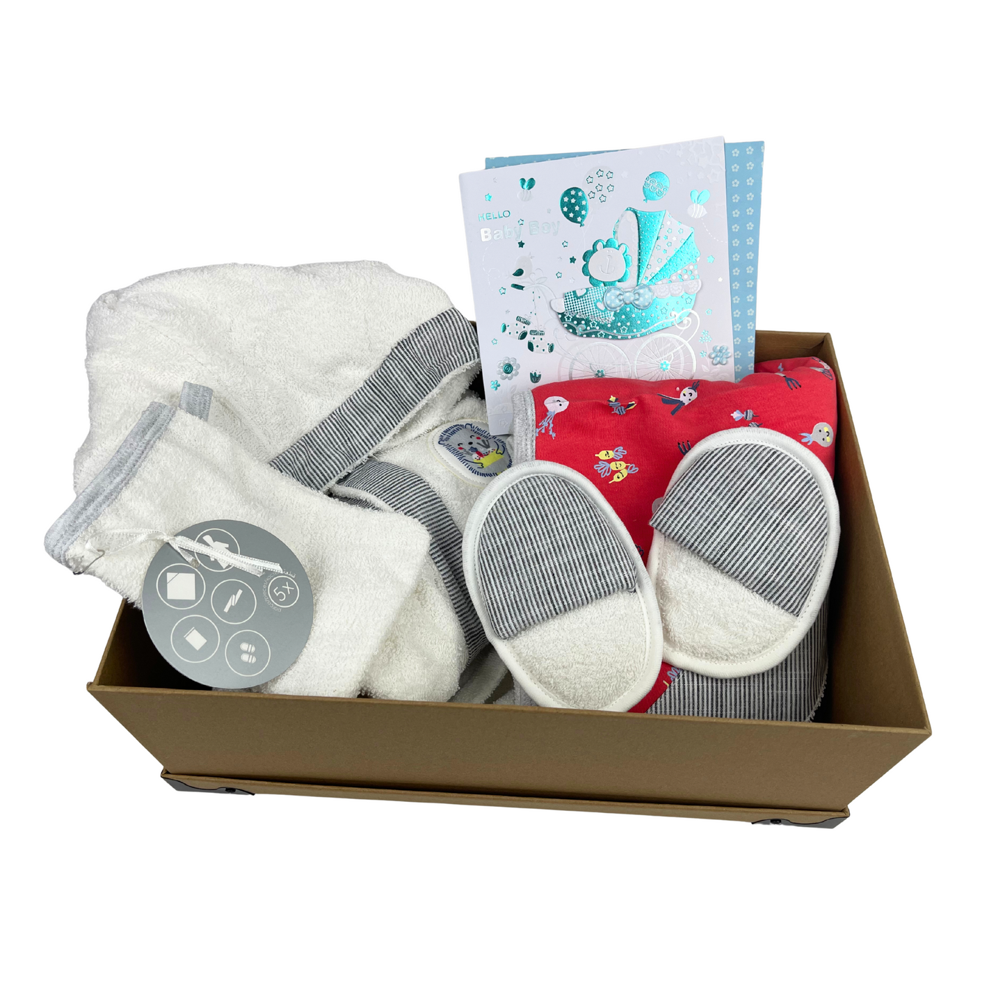 Baby_Bademantel_Set–Badetuch_Geschenkbox