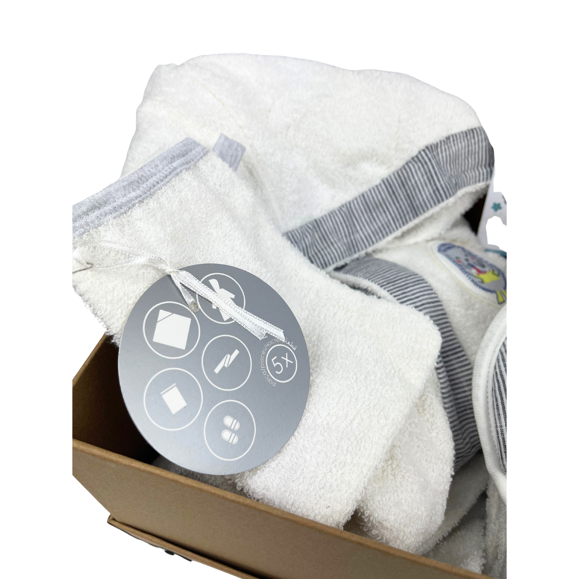 Baby_Bademantel_Set–Badetuch_Geschenkbox